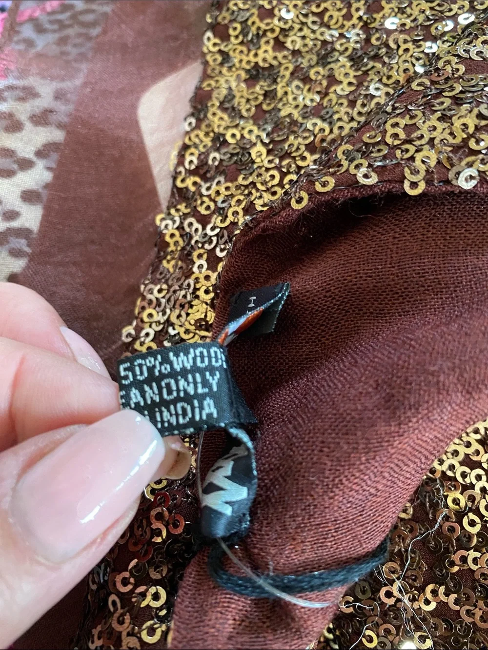 Shawlsmith London Stunning Wool Silk All Sequins Huge Wrap NWT